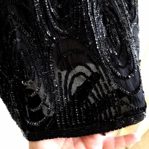 Formal Sparkly Sequined Occasion Jacket - Picture 9 of 15
